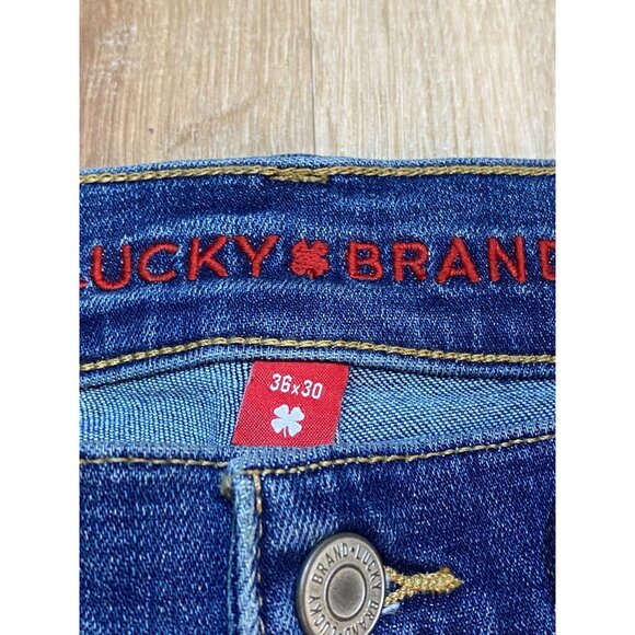 Lucky Brand Mens Easy Rider Boot Jeans 36x30 Advanced Stretch Denim CoolMax All - Picture 4 of 9